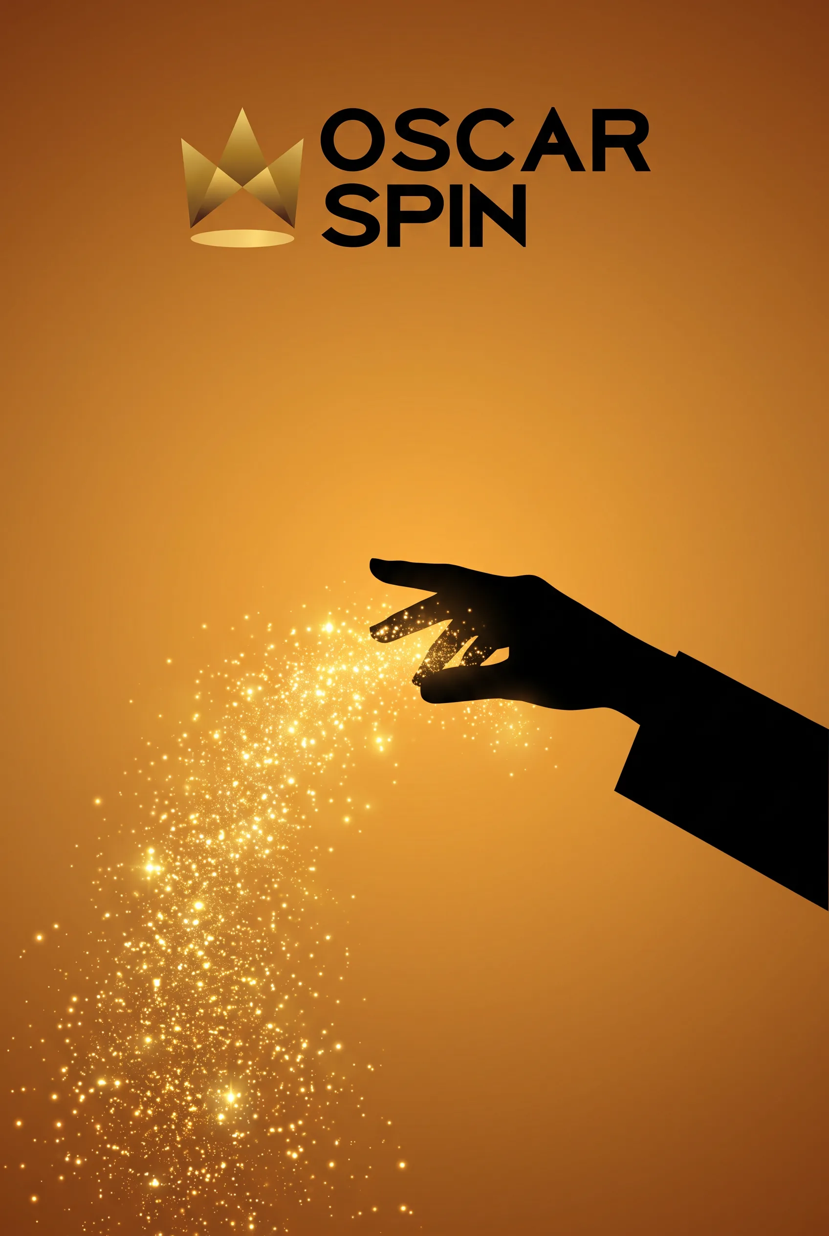 Goldene OscarSpin-Illustration zum Willkommensbonus